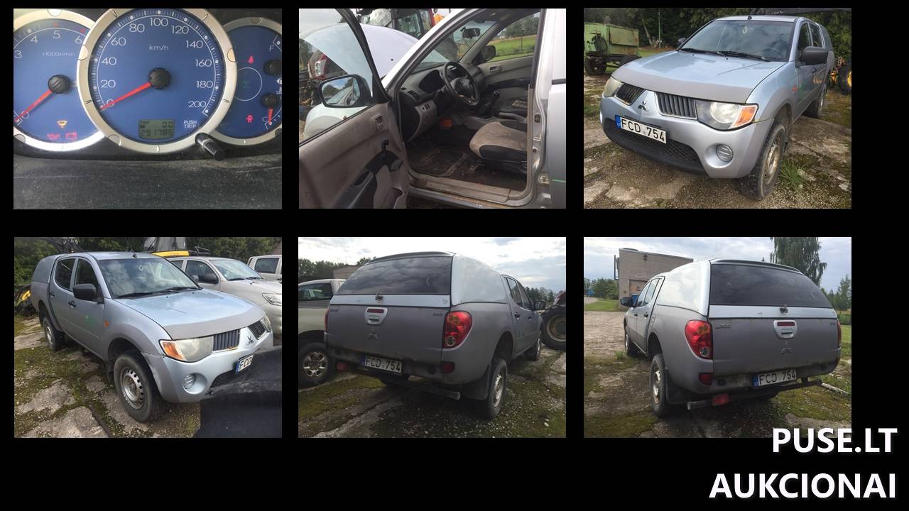 Lengvasis automobilis MITSUBISHI L200 Inv. nr. 29-967/3125 Traktoriai, savaeigės mašinos, priekabos, puspriekabės 1