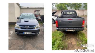 Lengvasis automobilis TOYOTA HILUX 2007 m. aukcionas Kretingoje, pradinė kaina 4600 EUR