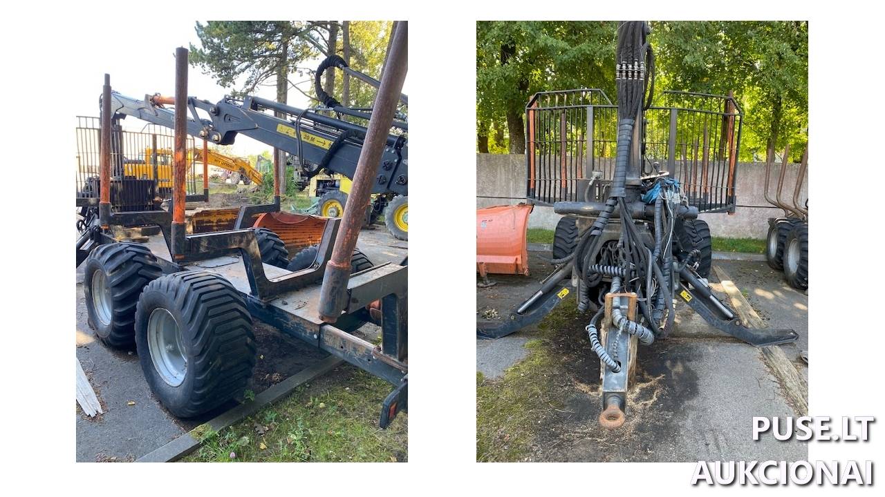 Medvežis priekaba	BMF XXL Inv. nr. 14-123000018 Traktoriai, savaeigės mašinos, priekabos, puspriekabės 1