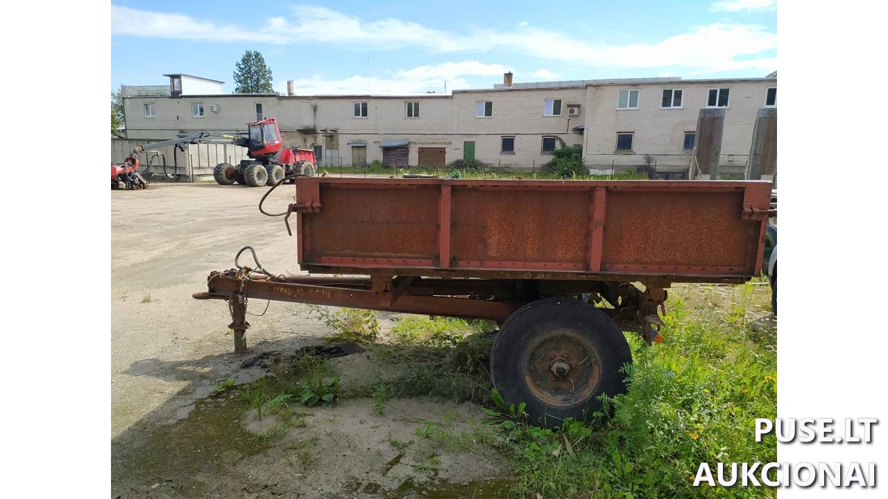 Traktoriaus puspriekabė	1PTS 2 Inv. nr. 404000006537  (09-12015-10-6674) Traktoriai, savaeigės mašinos, priekabos, puspriekabės 4