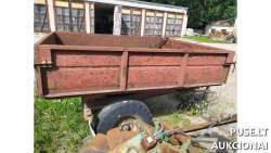 Traktoriai, savaeigės mašinos, priekabos, puspriekabės - Traktoriaus puspriekabė	1PTS 2 Inv. nr. 404000006537  (09-12015-10-6674)