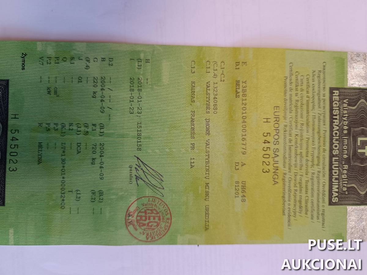 Priekaba iki 0.75 t. BELAZ 81201 Inv. Nr. 404000006537 06-03-42 Traktoriai, savaeigės mašinos, priekabos, puspriekabės 3