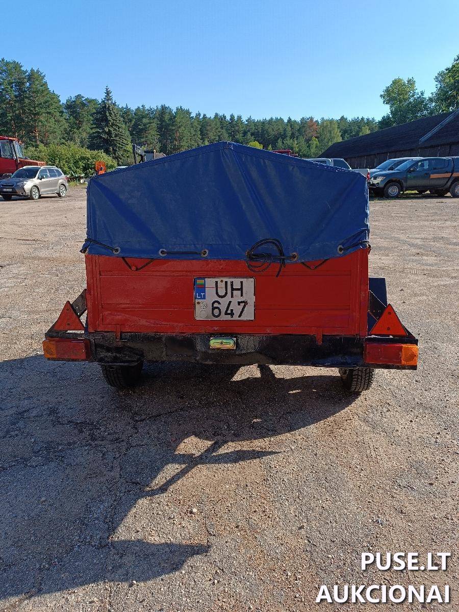 Priekaba iki 0.75 t. BELAZ 81201 Inv. nr. 404000006537 06-03-60 Traktoriai, savaeigės mašinos, priekabos, puspriekabės 1