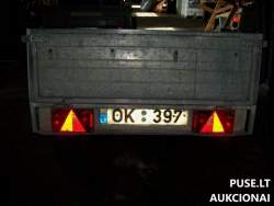 Traktoriai, savaeigės mašinos, priekabos, puspriekabės - Priekaba iki 0.75 t. TAURAS 700 Inv. nr. 05-0724-1