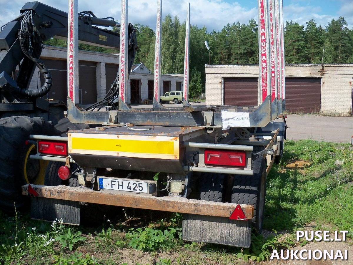 Miškovežio priekaba JYKI Inv. nr. 11-775 Traktoriai, savaeigės mašinos, priekabos, puspriekabės 1