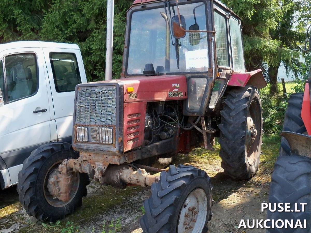 Ratinis traktorius MTZ 892 Inv. nr. 05-0105 Traktoriai, savaeigės mašinos, priekabos, puspriekabės 1