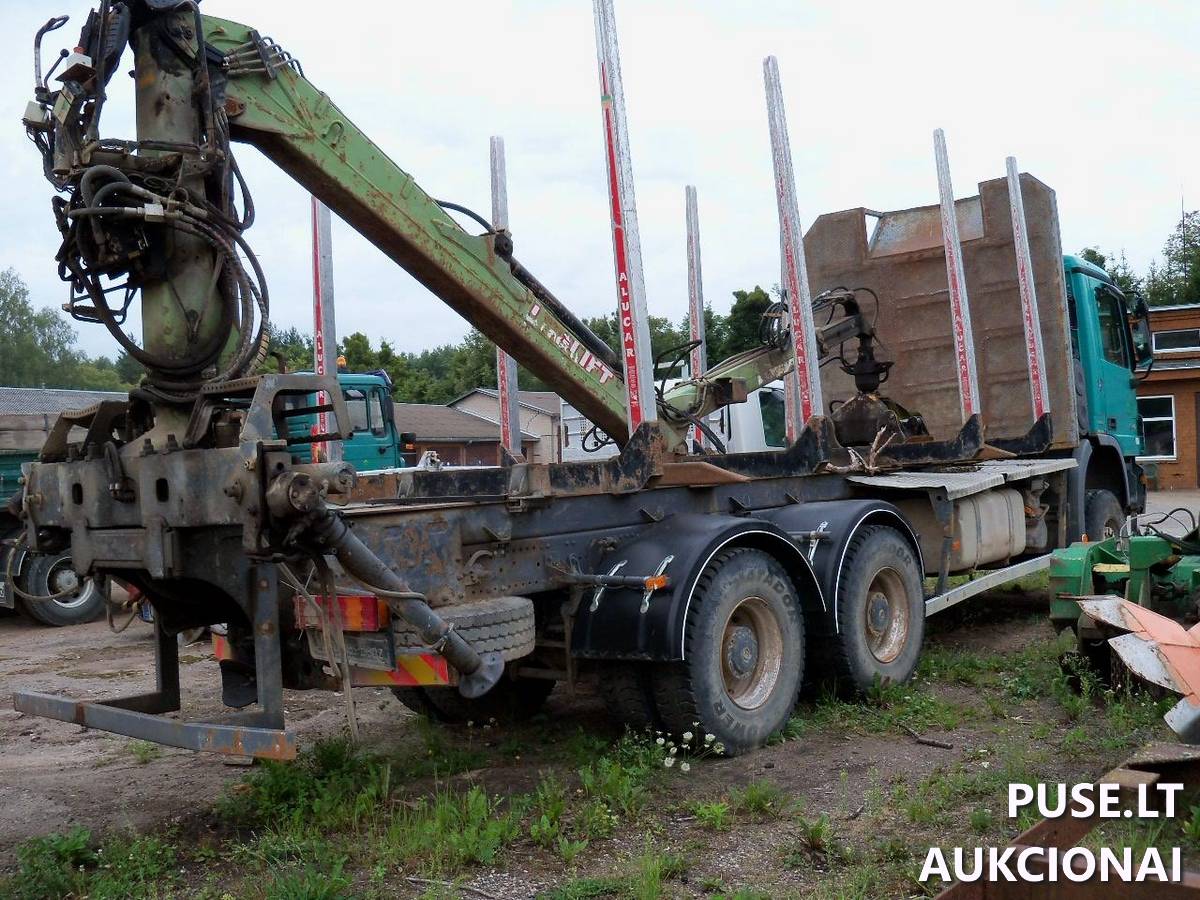 Vilkikas su manipuliatoriumi MERCEDES BENZ 3341 Inv. nr. 05-0742 Traktoriai, savaeigės mašinos, priekabos, puspriekabės 3