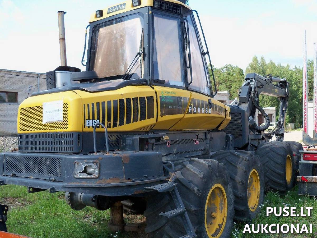 Medkirtė PONSSE	ERGO 8W Inv. Nr. 41-16-03 Traktoriai, savaeigės mašinos, priekabos, puspriekabės 3