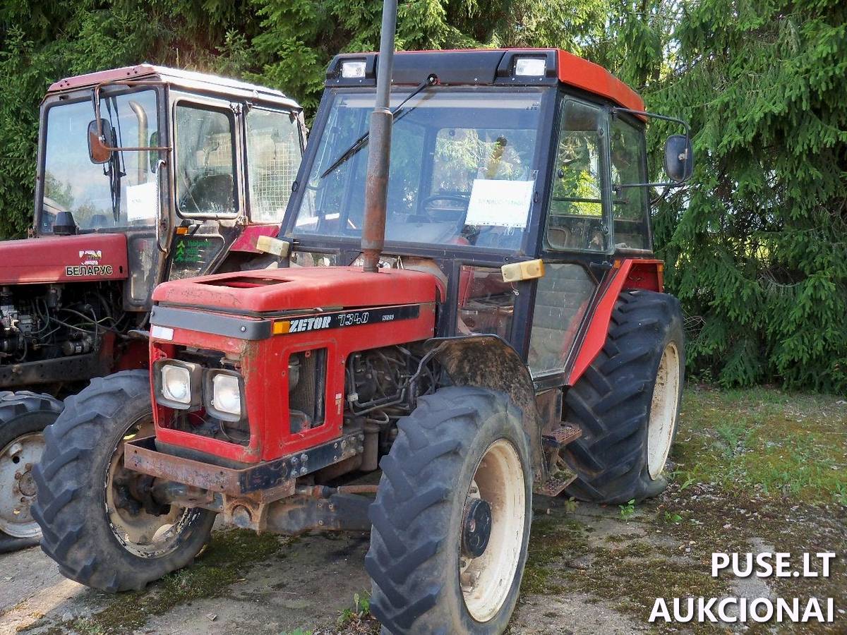 Ratinis traktorius ZETOR ZTS 7340 Inv. Nr. 05-0215 Traktoriai, savaeigės mašinos, priekabos, puspriekabės 1