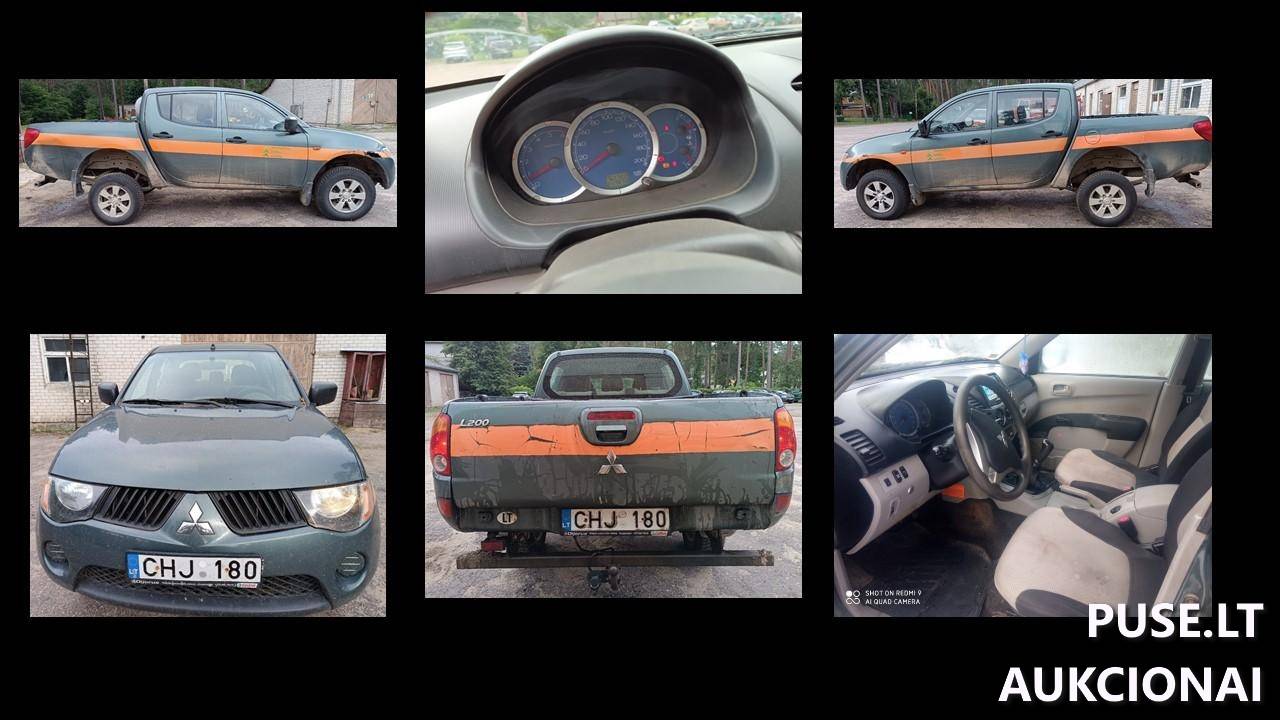 Lengvasis automobilis MITSUBISHI L200 Inv. nr. 40-711/4349 Traktoriai, savaeigės mašinos, priekabos, puspriekabės 1