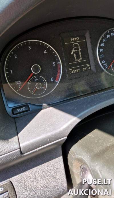 Krovininis automobilis VW Caddy, automatinė pavarų dėžė, TA galioja, 4560 EUR pradinė kaina