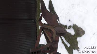 Žemės apdirbimo padgargo plūgas LPŽ-75, pradinė kaina 110 EUR, parduodamas Varėnoje