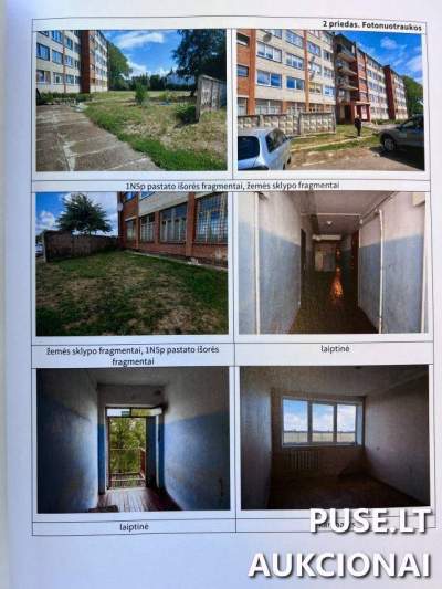 Mažas 20.2 kv.m butas Šiauliuose, Aerouosto g. 7, pradinė kaina 4705 EUR