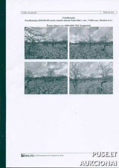 Parduodamas 7515/15030 dalis žemės ūkio sklypo Panevėžio r. sav., Dembavos k. - Pradinė kaina 7040 EUR