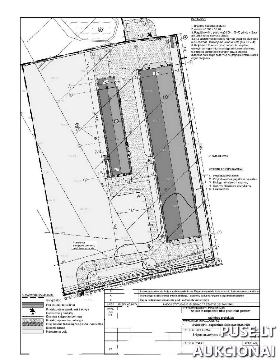 Avidės statybos techninis projektas Nematerialusis turtas (prekių ženklai, licencijos ir kt.) 1
