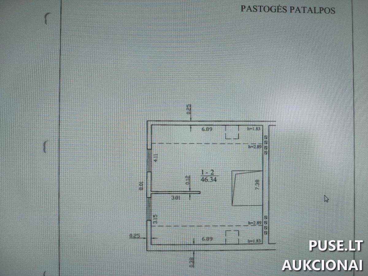 Butas Patalpos/Butai A. Lipniūno g. 15A, 11302 Vilnius, Vilniaus m. sav. 1