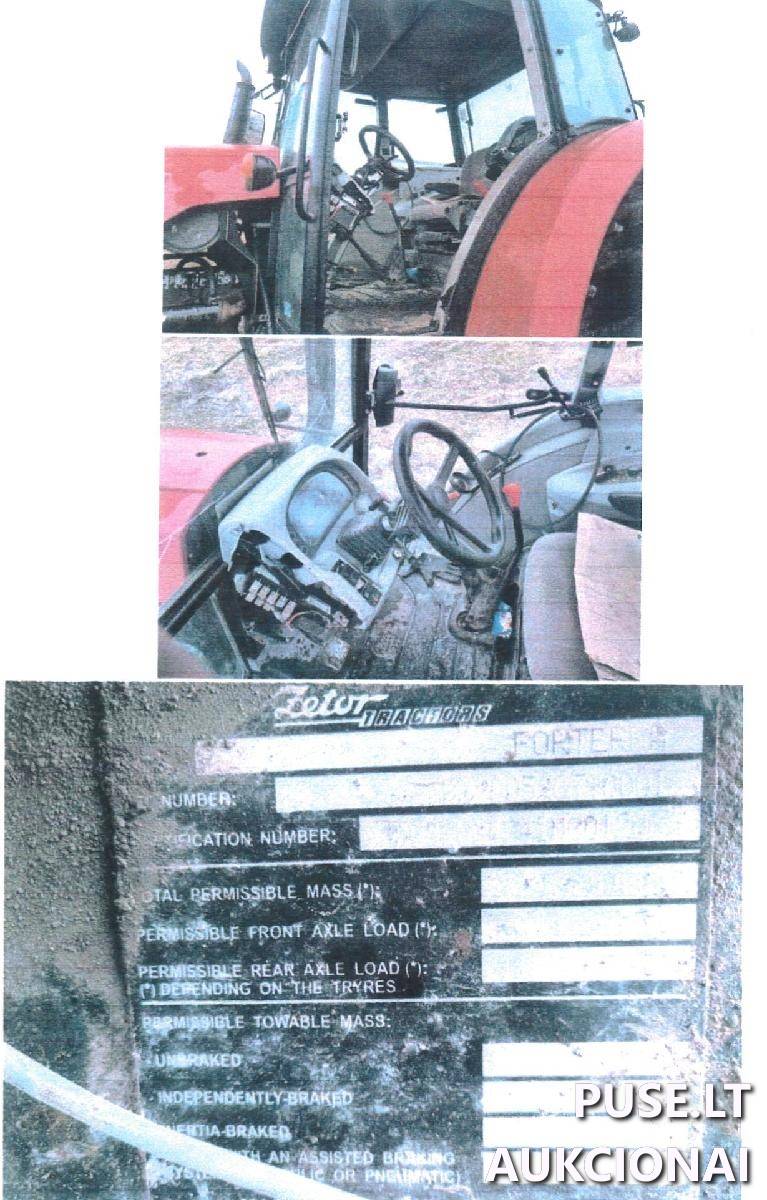 Ratinis traktoriaus ZETOR FORTERRA 135 Traktoriai, savaeigės mašinos, priekabos, puspriekabės 1