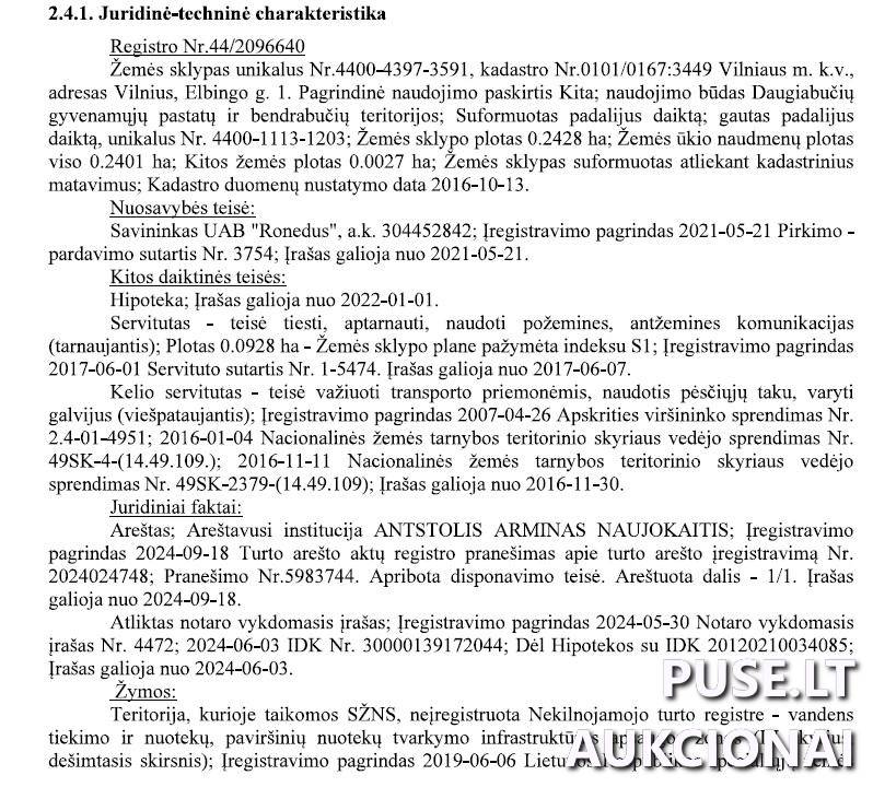 Žemės sklypas Sklypai Elbingo g. 1, 06285 Vilnius, Vilniaus m. sav. 8
