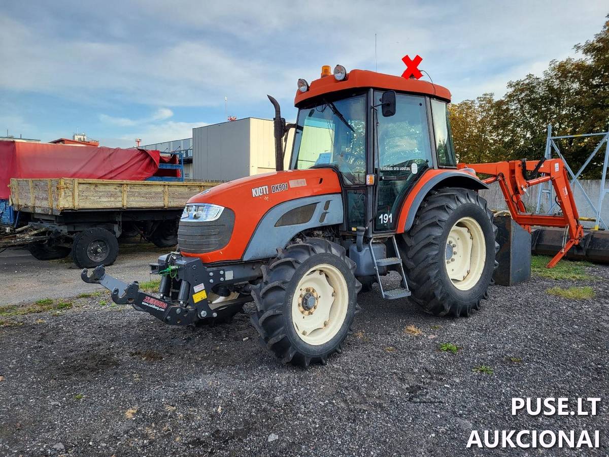 Kioti DK901C traktorius su priedais Traktoriai, savaeigės mašinos, priekabos, puspriekabės 3