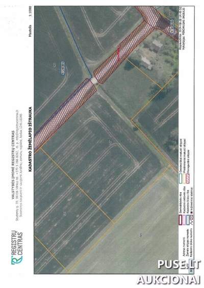 Žemės ūkio paskirties sklypo dalis Joniškio rajone, Vėkonių kaime - pradinė kaina 1092 EUR