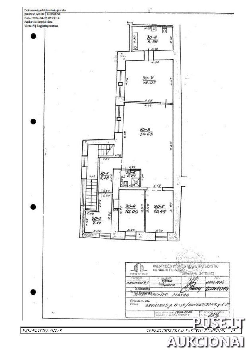 Butas Patalpos/Butai Savičiaus g. 3A, 01127 Vilnius, Vilniaus m. sav. 9