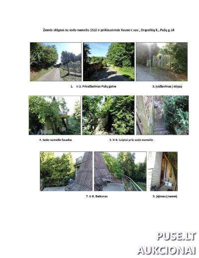 Sodo namelis su 0.00734 ha sklypu Kauno r. Drąseikių k. Pušų g. 14, pradinė kaina 13380 EUR