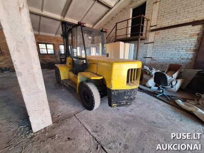 Dujinis šakinis krautuvas HYSTER H7.00XL Gargžduose, Klaipėdos r. su 6590 kg kėlimo galia - pradinė kaina 6500 EUR