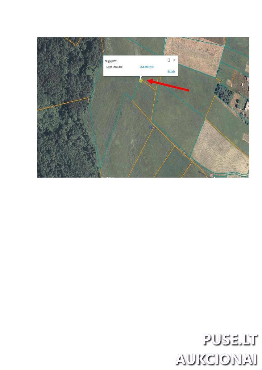 Žemės sklypas Sklypai Smalvų Aikštė, Turmanto sen., Zarasų r. sav. 1