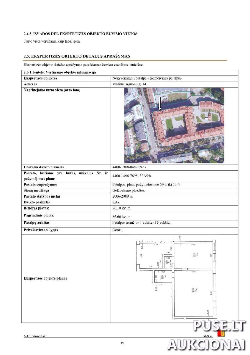 Komercinės patalpos Patalpos/Butai Aguonų g. 14, 03213 Vilnius, Vilniaus m. sav. 10