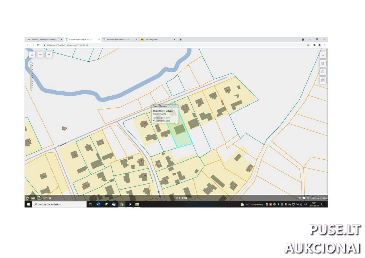Žemės sklypas Sklypai Paupio g. 19, 83276 Šukioniai, Lygumų sen., Pakruojo r. sav. 1