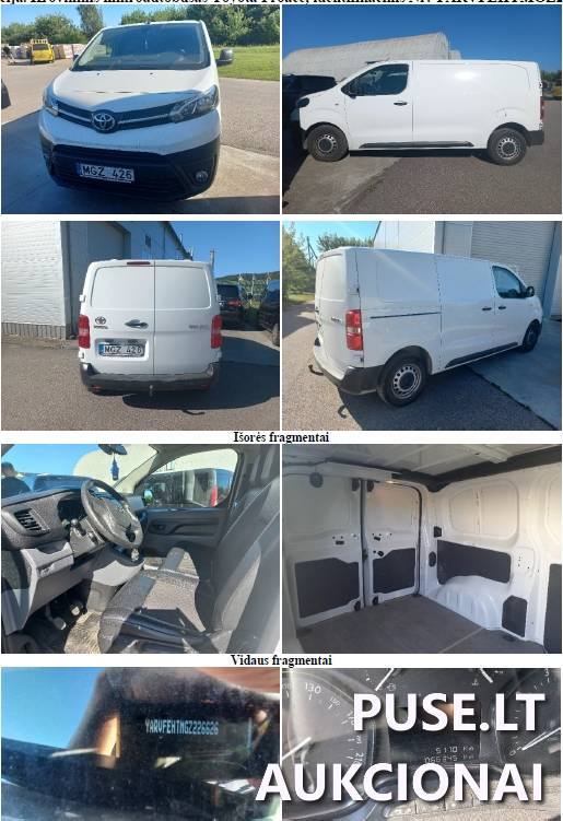 TOYOTA PROACE Krovininis automobilis iki 3,5t. 1