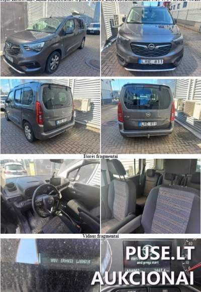 Priverstinis 2020 m. Opel Combo Life keleivinio automobilio pardavimas 11880 EUR