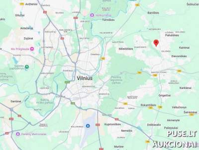 1/2 Žemės sklypo dalis Vilniuje, Nakvišų g. 15, pradinė kaina 16000 EUR, antstolio vykdomas aukcionas