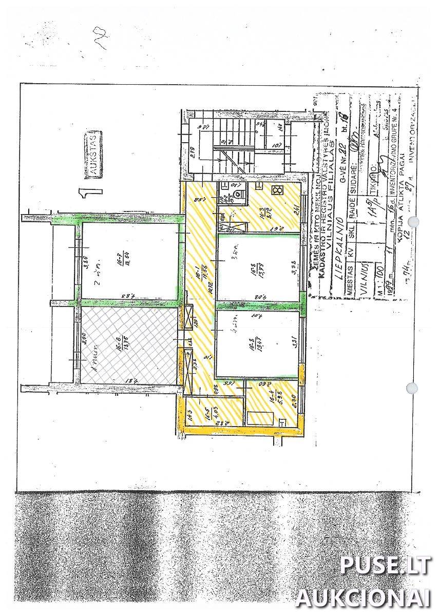 Butas Patalpos/Butai Liepkalnio g. 22, 02105 Vilnius, Vilniaus m. sav. 1