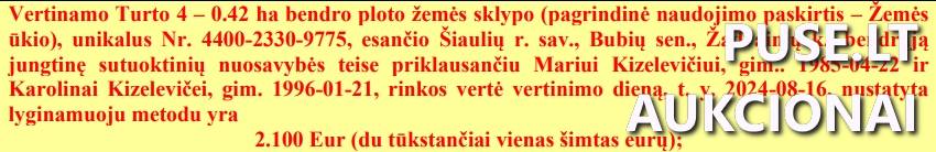 Žemės sklypas Sklypai Žadvainiai, Bubių sen., Šiaulių r. sav. 1