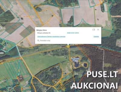 Žemės sklypas Šiaulių rajone, Žadvainių kaime, pradinė kaina 102000 EUR