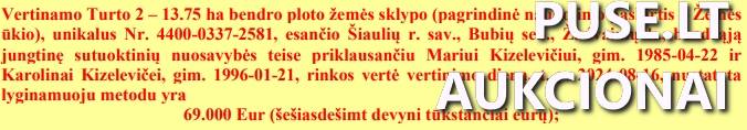 Žemės sklypas Sklypai Žadvainiai, Bubių sen., Šiaulių r. sav. 1