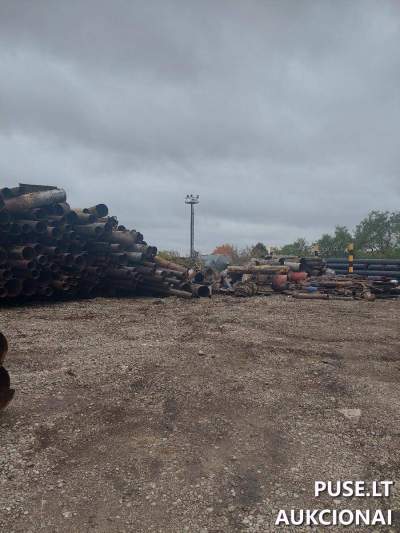 Metalo laužo (650 t) aukcionas Kaune, Jėgainės g. 12, pradinė kaina 175500 EUR