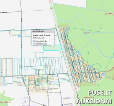 Žemės sklypas Kauno r. sav. Muniškių k. pradinė kaina 107690 EUR - Išparduodamas aukcione