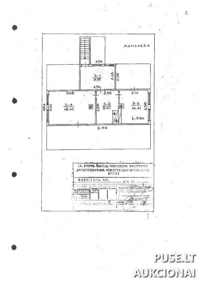 2 kambarių butas mansardoje Bardiškių kaime, Pakruojo rajone, pradinė kaina 1868 EUR