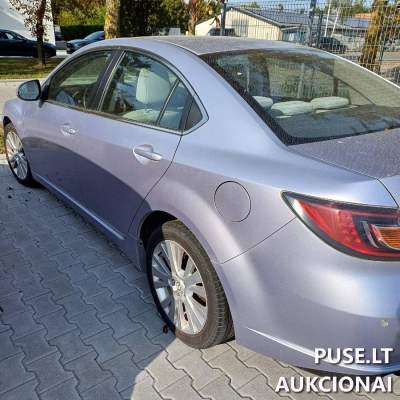Parduodamas naudotas automobilis Mazda 6 2008 m. pradinė kaina 1500 EUR, automobilis aukcione Šiauliuose