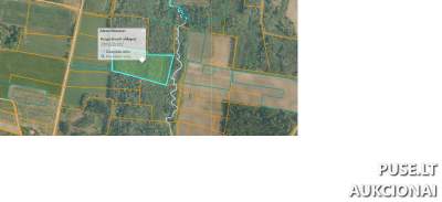 Žemės ūkio sklypas Telšių r. sav. Juozapavo k. 3.27 ha, pradinė kaina 17040 EUR