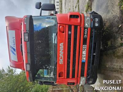 Krovininis automobilis SCANIA P 124 LB aukcione, pradinė kaina 66000 EUR