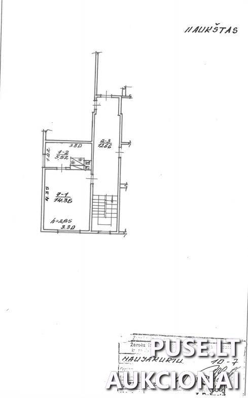 Butas Patalpos/Butai Naujakurių g. 10, 47180 Kaunas, Kauno m. sav. 1