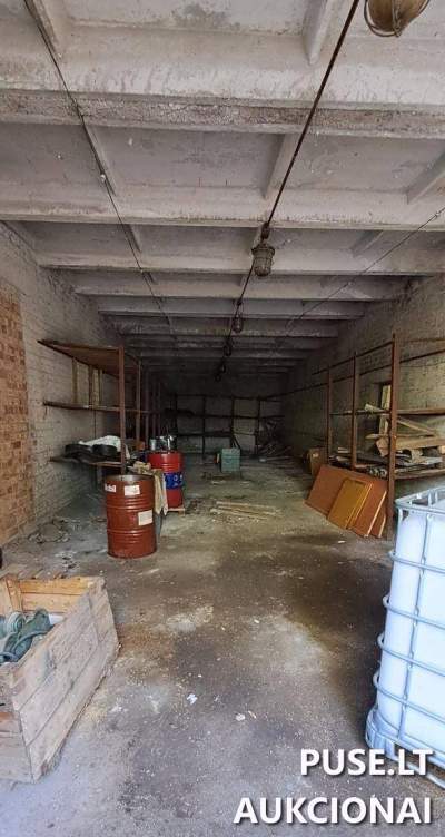 Garažas Prienuose Pramonės g. 7B 518 kv.m 161400 EUR parduodamas pakartotiniame aukcione