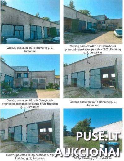 Garažas Jurbarko r. sav., Barkūnų g. 2 parduodamas aukcione 76800 EUR