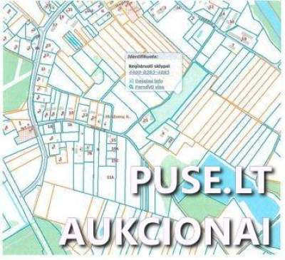 Žemės ūkio sklypas Mažonuose, Tauragės r. sav., pradinė kaina 6240 EUR - Antstolių varžytynės