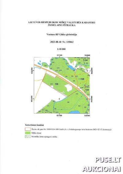Žemės ūkio paskirties miško sklypas Varėnos r. sav. Geidukonių k. 17640 EUR