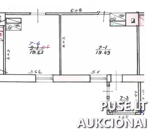 Butas Patalpos/Butai Verkių g. 69, 12201 Vilnius, Vilniaus m. sav. 7