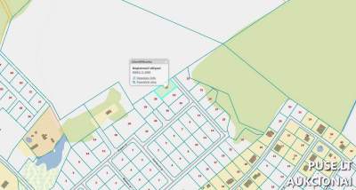 Žemės sklypas Širvintų r. Diržioniškių k. Meilės g. 20 su gyvenamųjų pastatų paskirtimi, pradinė kaina 4800 EUR